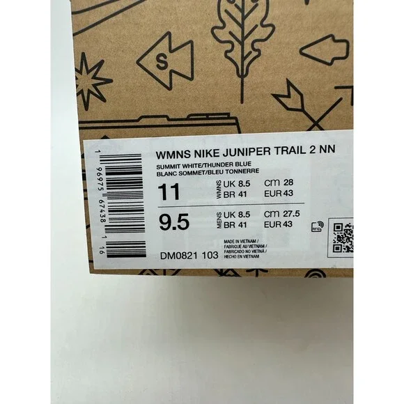 Nike Juniper Trail 2 Women's size 11 White Green Athletic Shoes DM0821 103 - Picture 6 of 6